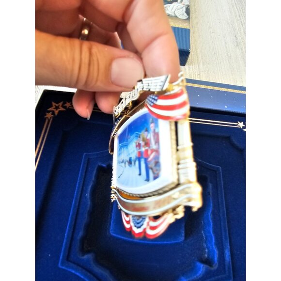 White House William McKinley army Navy reception band 2010 ornament gold medal n - Picture 4 of 8